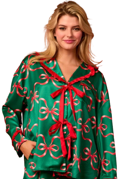 Pijama Largo Navidad Verde-0