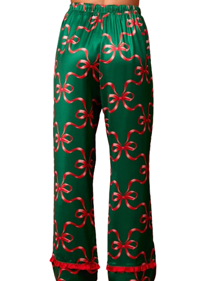 Pijama Largo Navidad Verde-3