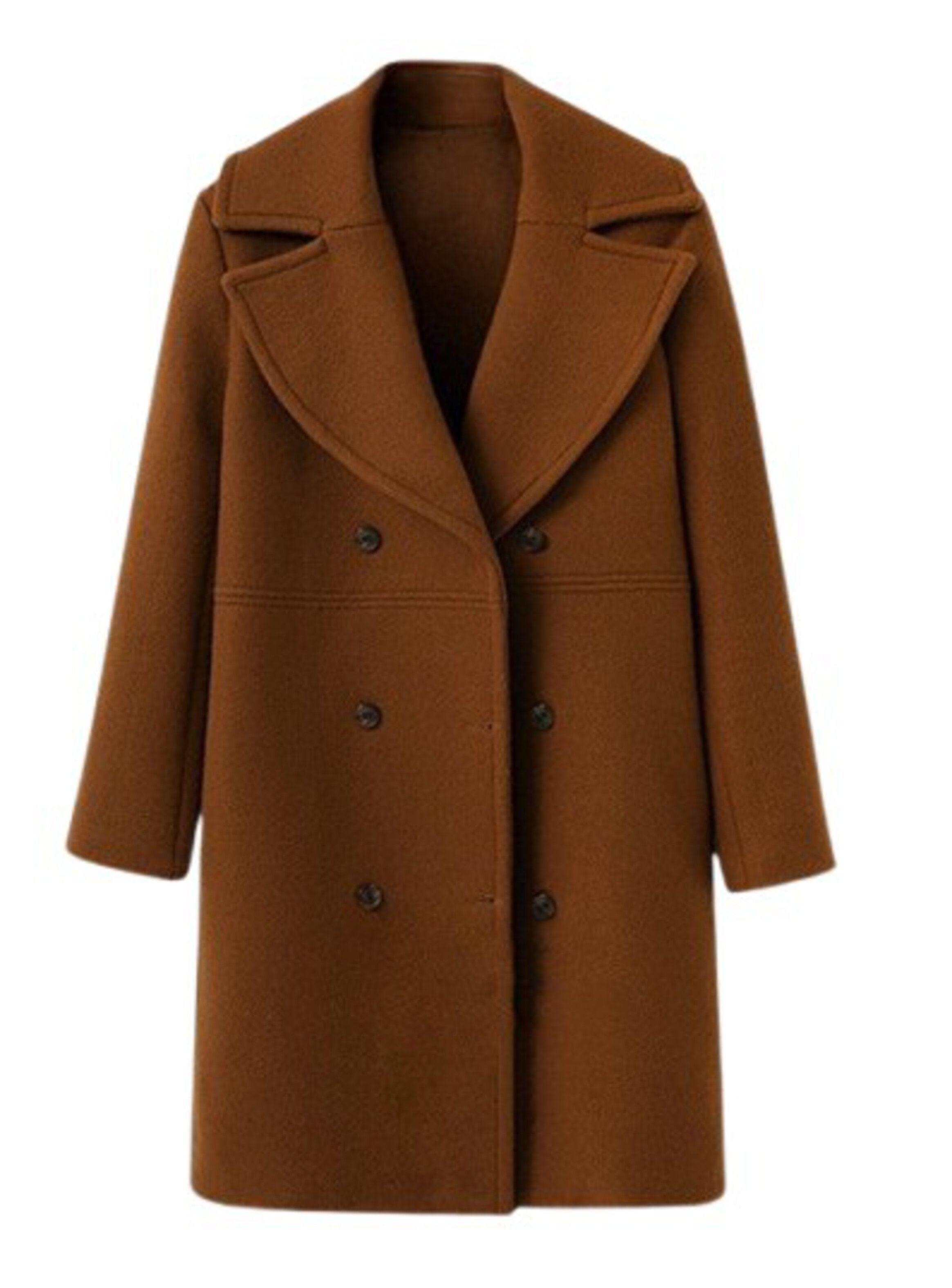 Abrigo de Botonadura Sencilla Negro-0