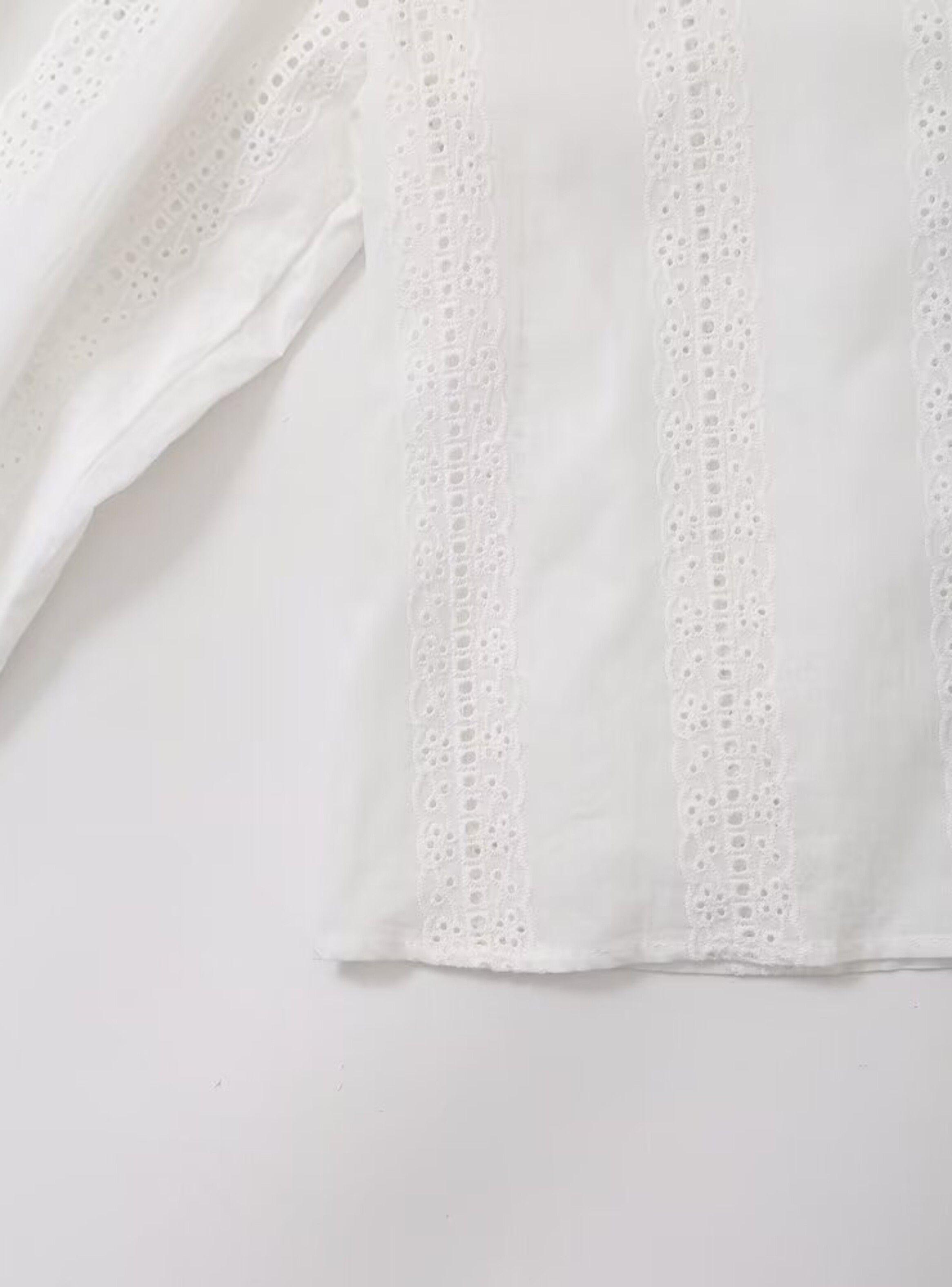 Camisa Bordado Alba Blanca Mujer-3