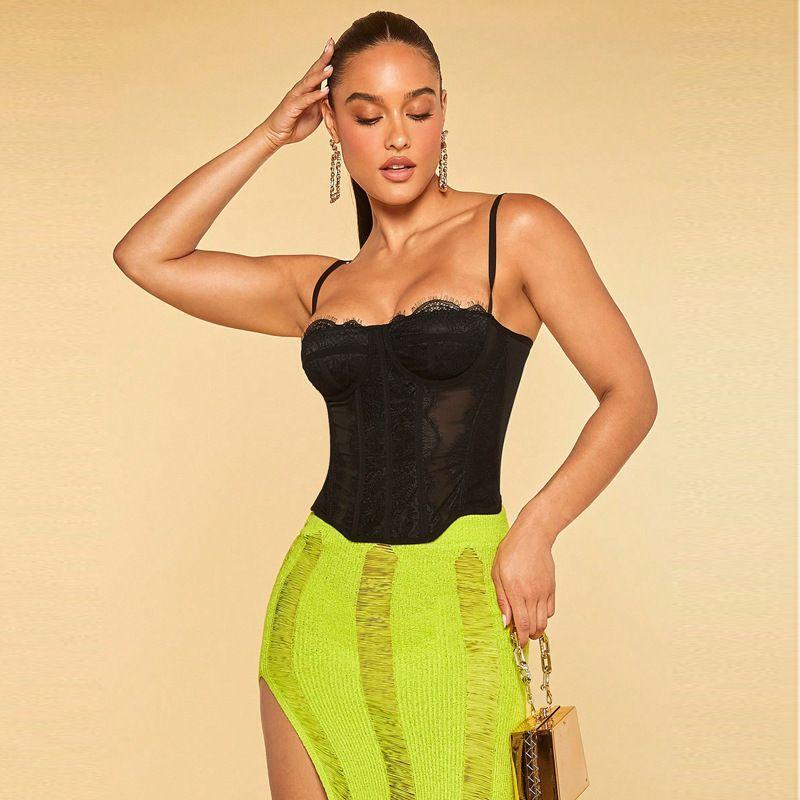 Top Corset Negro Camila-0