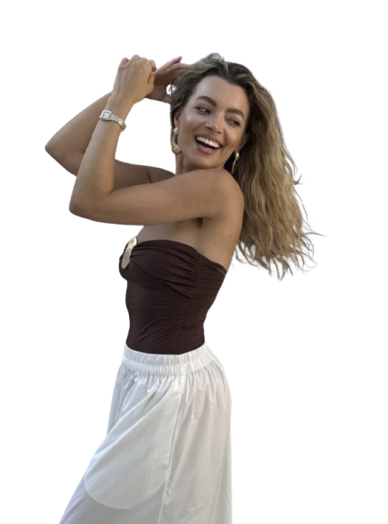 Traje de Baño una Pieza Palawan Marron-2