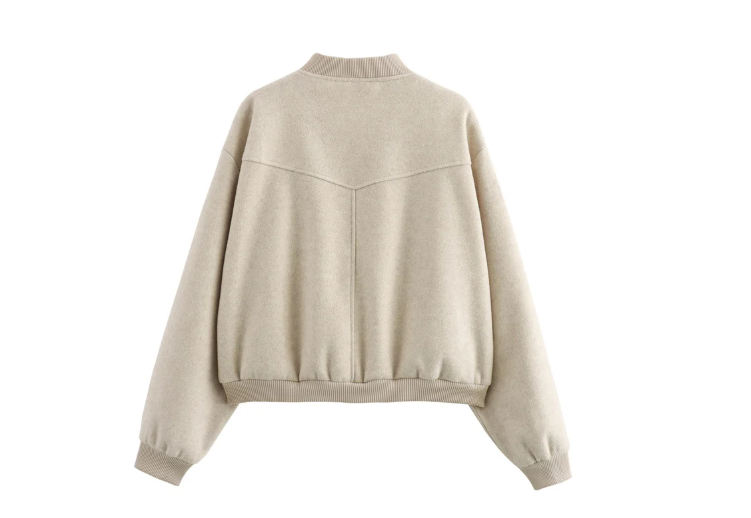 Chaqueta Anne Bomber Gris-1