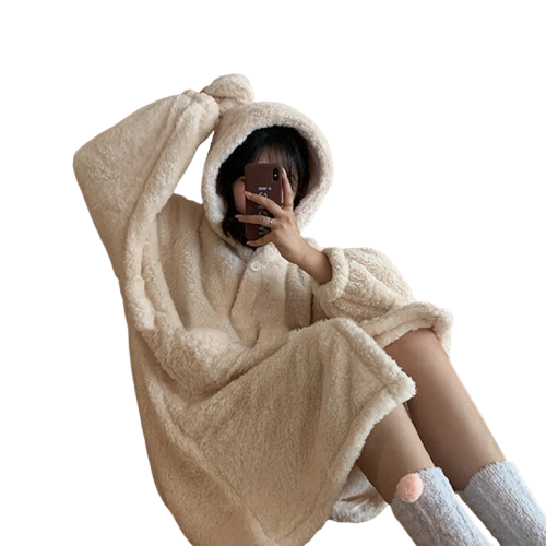 Pijama Bata Bianca Chiporro Beige -3
