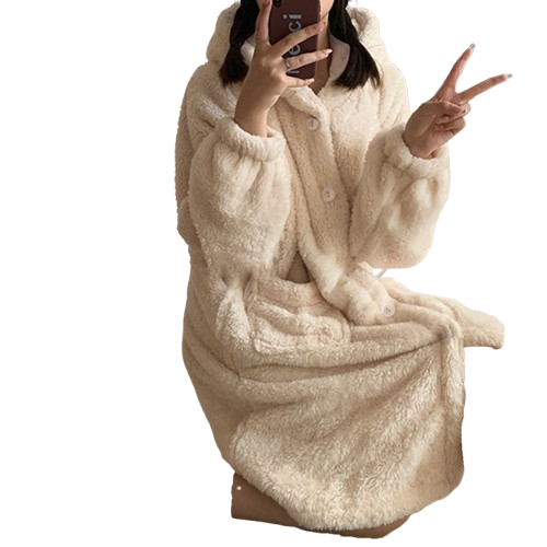 Pijama Bata Bianca Chiporro Beige -4