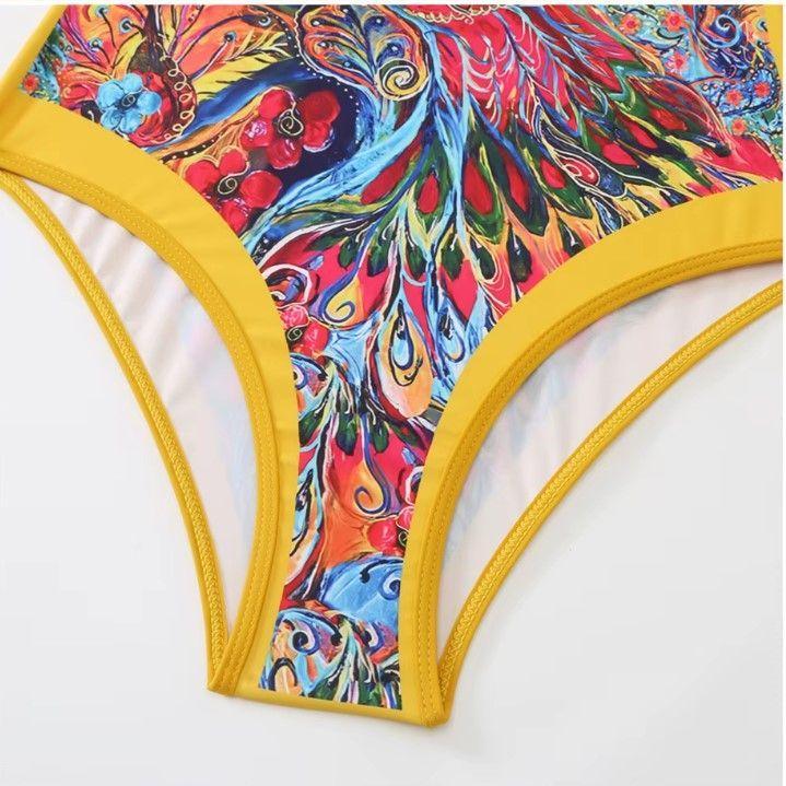 Traje De Baño Entero Amarillo Mujer Albanesa-5