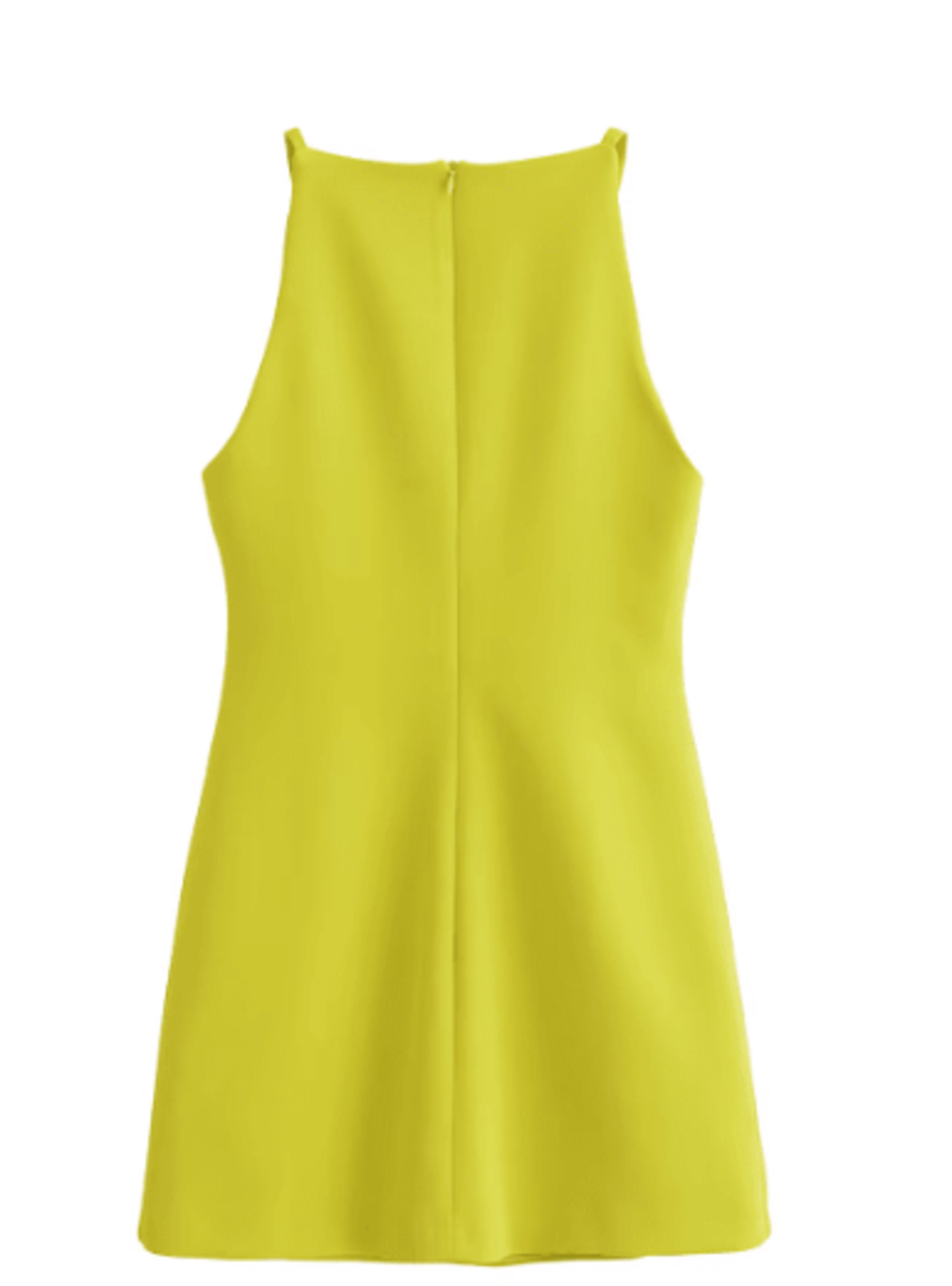 Vestido Corto Cuello Halter Almaia Verde-1