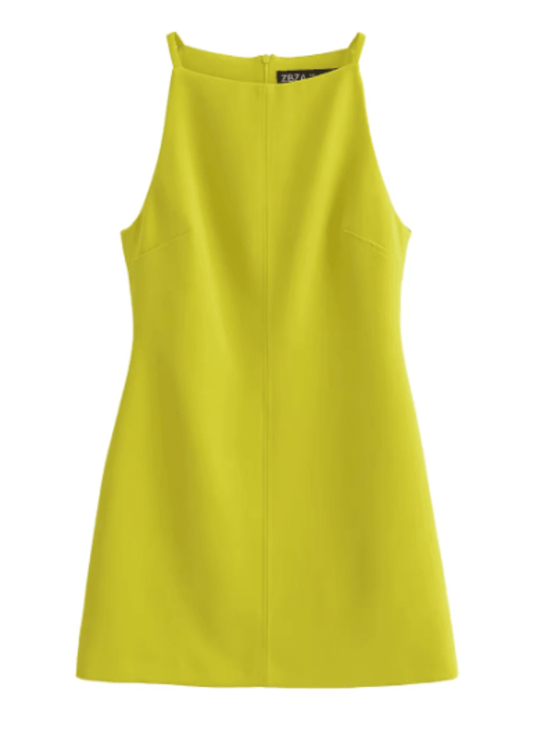 Vestido Corto Cuello Halter Almaia Verde-2