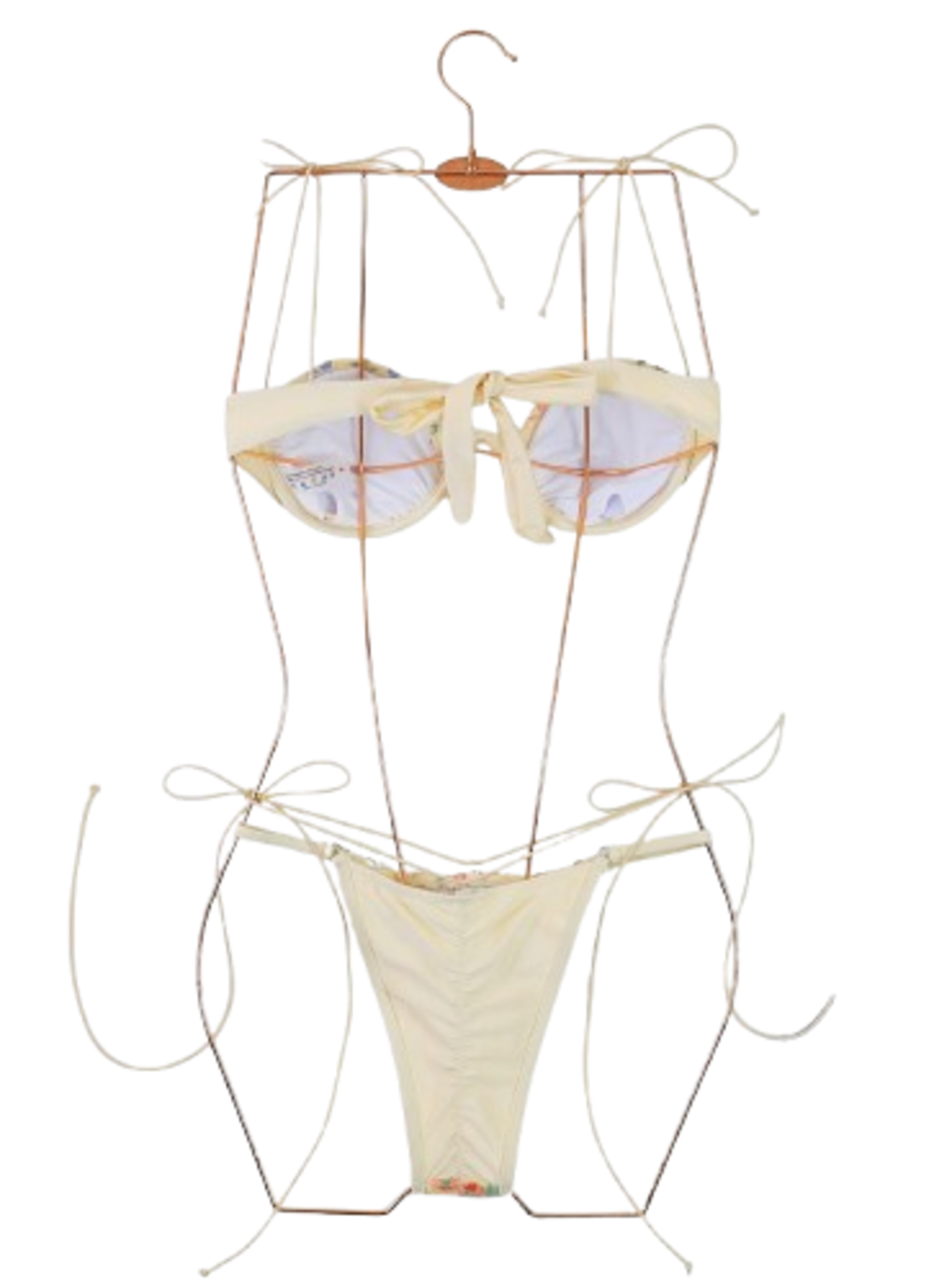 Traje de Baño de Dos Piezas Bora Bora Bordado Floral-4