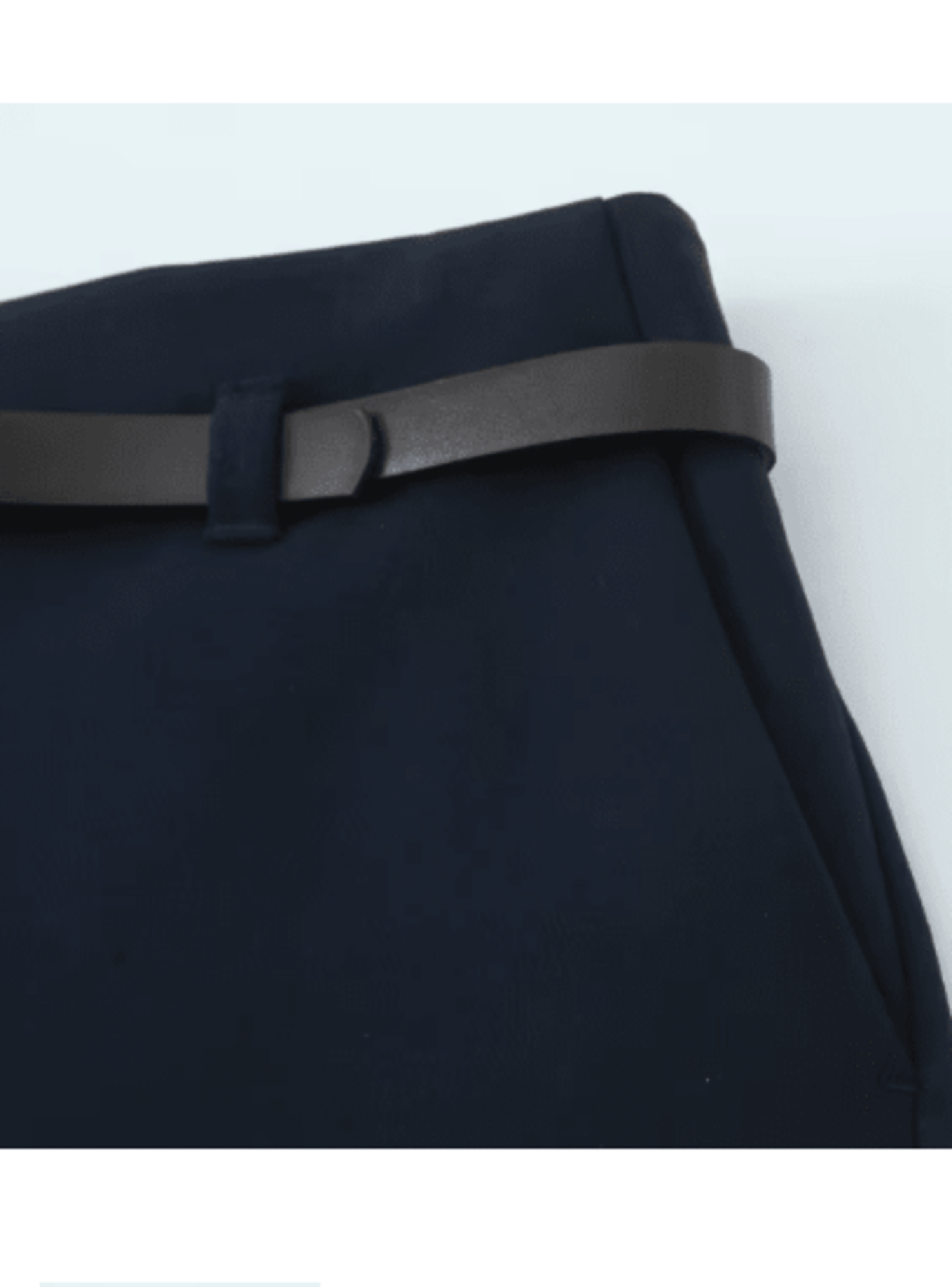 Pantalon Recto Cinturon Velia Negro -2