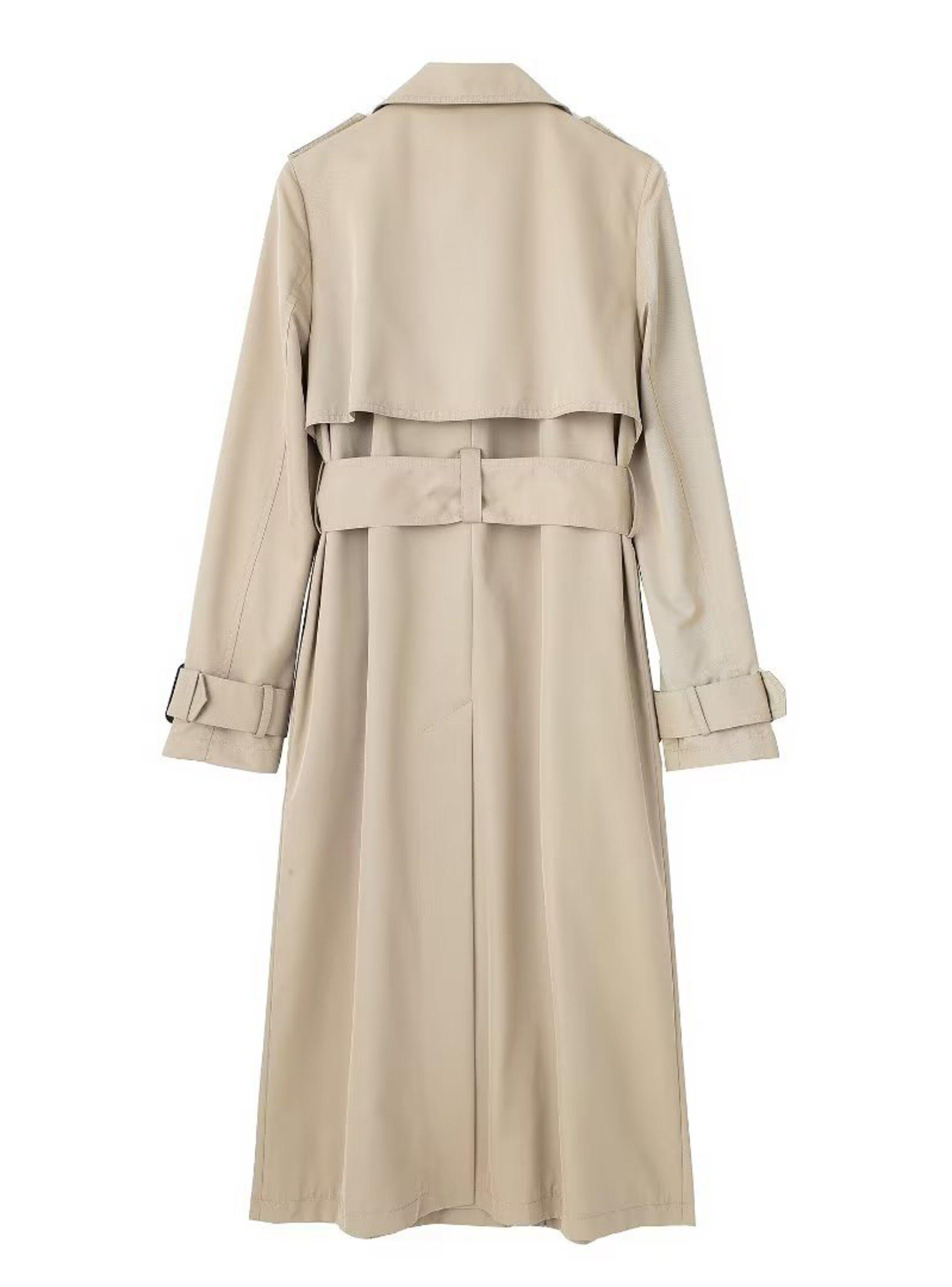 Gabardinas ajustadas Emperatriz Beige Mujer-1