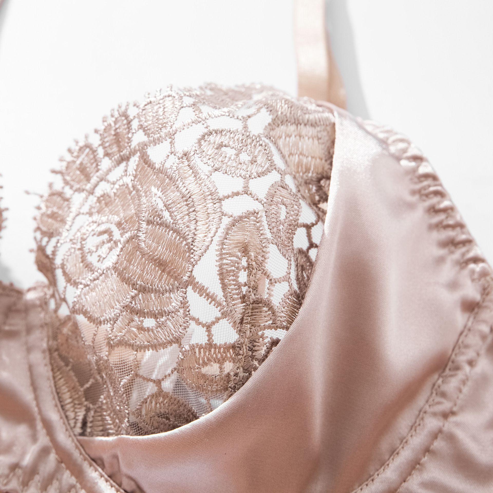 SET LENCERIA ROPA INTERIOR MUJER BEIGE ENCATTO -4