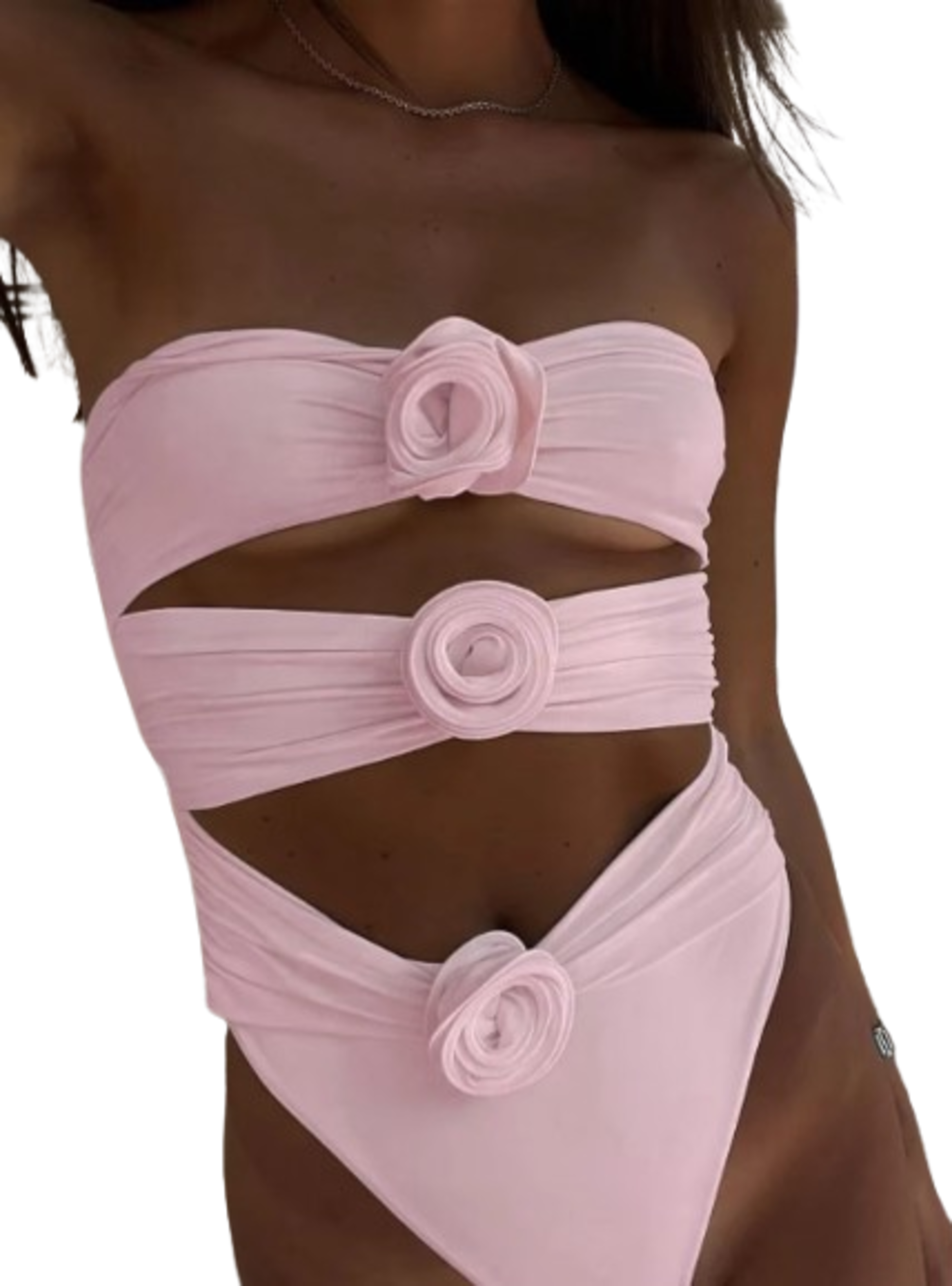 Traje de Baño una Pieza Palolem Rosado-0