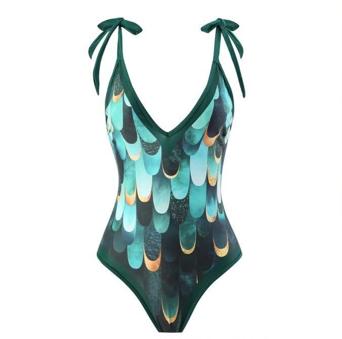 Traje De Baño Entero Turquesa Mujer Milos-2