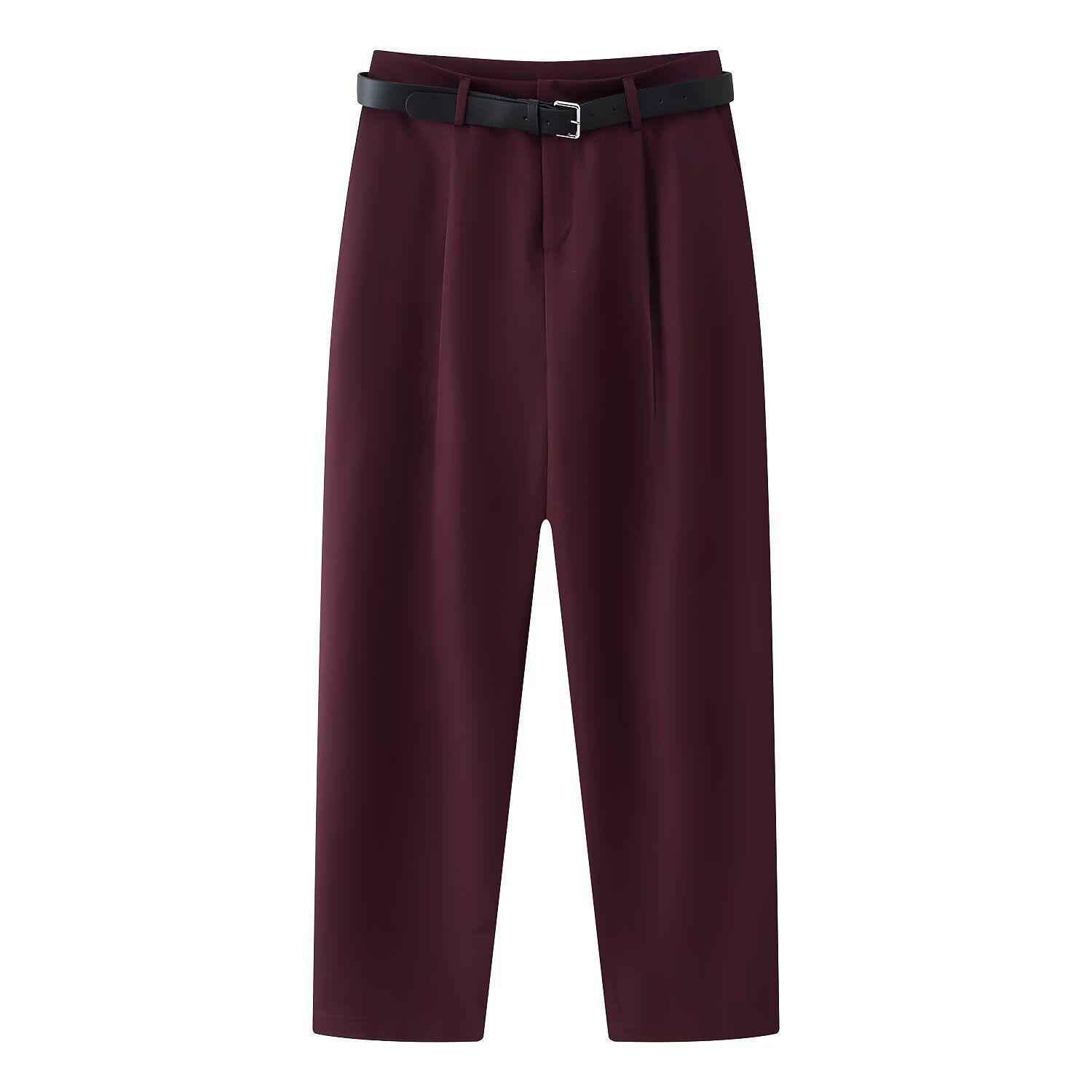 Pantalon Bruselas Plices Burdeo-0