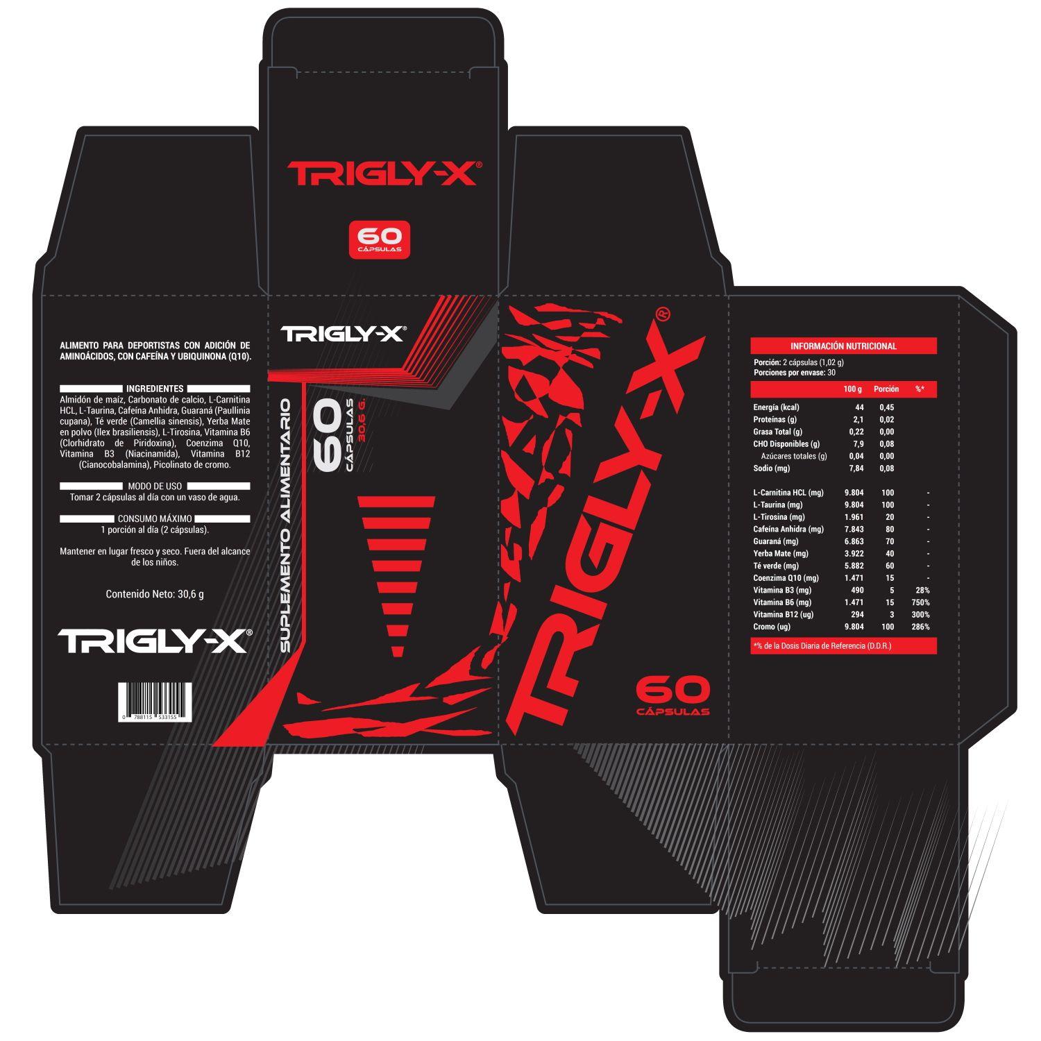 TRIGLY X® - MOVILIZADOR DE GRASA TERMOGÉNICO - 60CAP-1