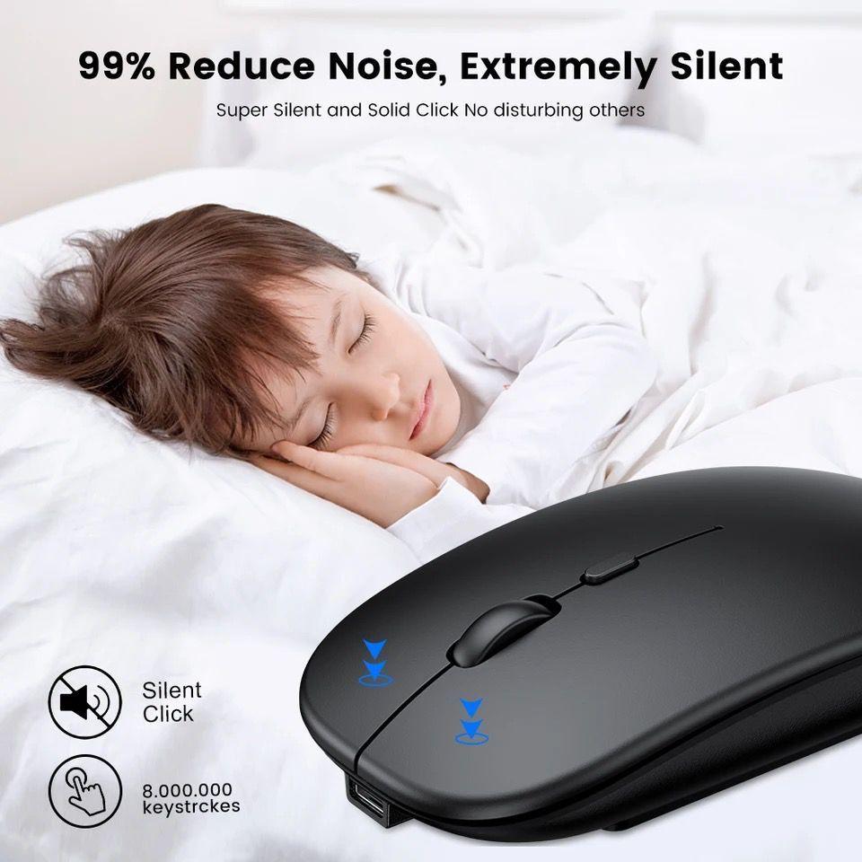 Mouse Dual Inalambrico Bluetooth Recargable Usb Optico-2