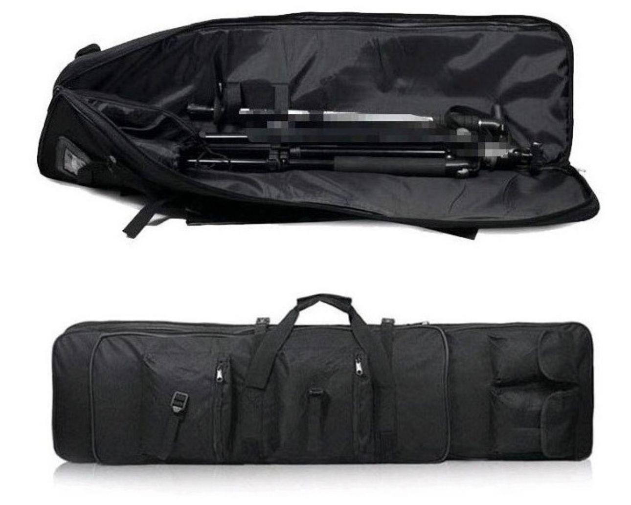 Mochila Táctica Militar Porta Rifle Caza Pistola Airsoft negro-3