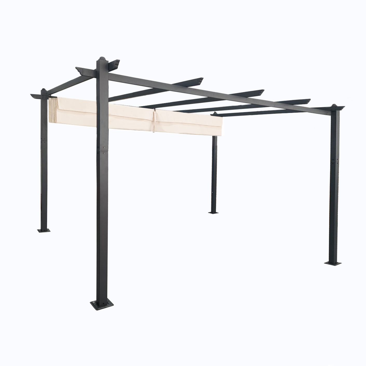 Pérgola Retráctil de Aluminio 4x3 Metros Homeparts-1