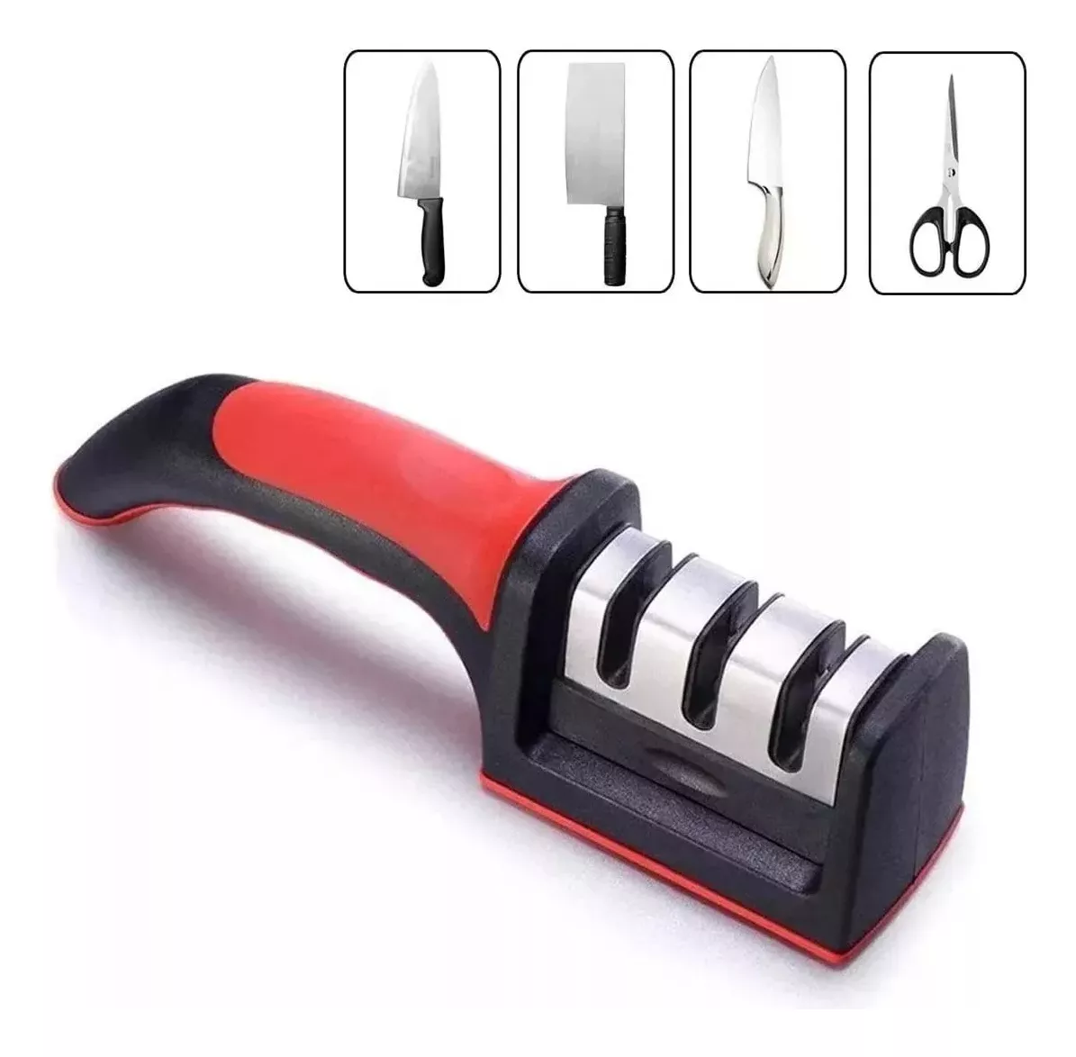 Afilador De Cuchillos Manual 3 Etapas Calidad Premium-1