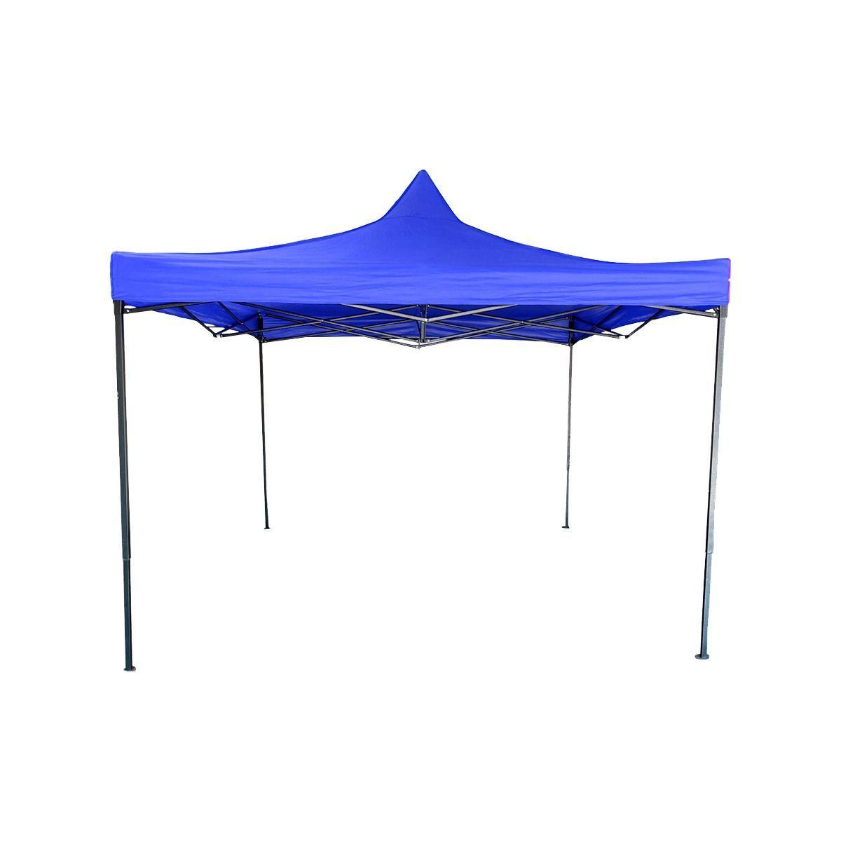 Toldo Plagable 3x3 Metalico Antioxidable Impermeable Azul-0