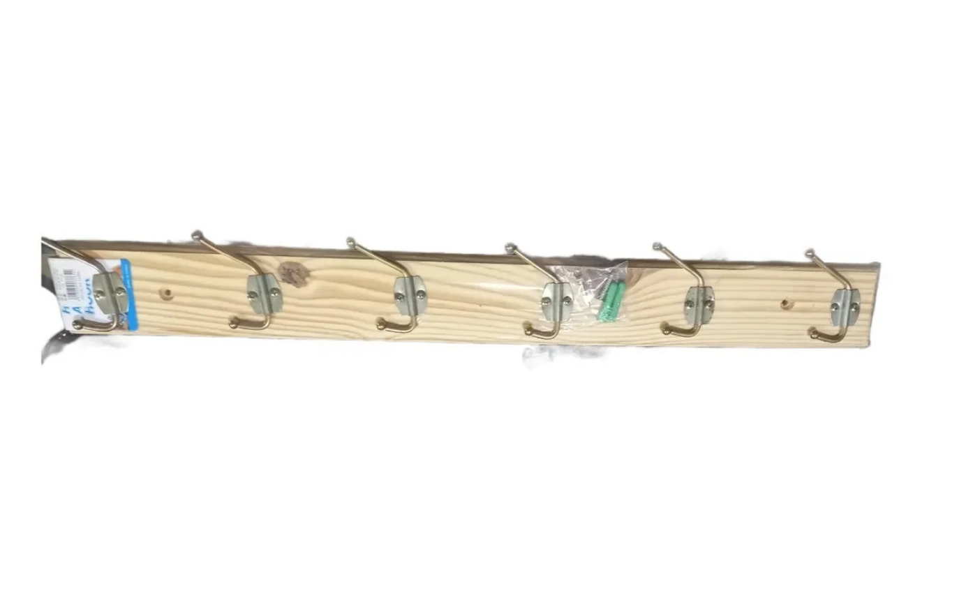 Perchero De Madera 6 Ganchos 58 cm -0