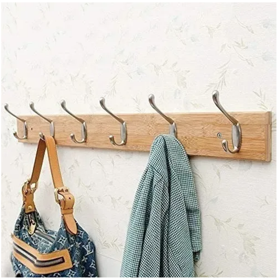 Perchero De Madera 6 Ganchos 58 cm -1