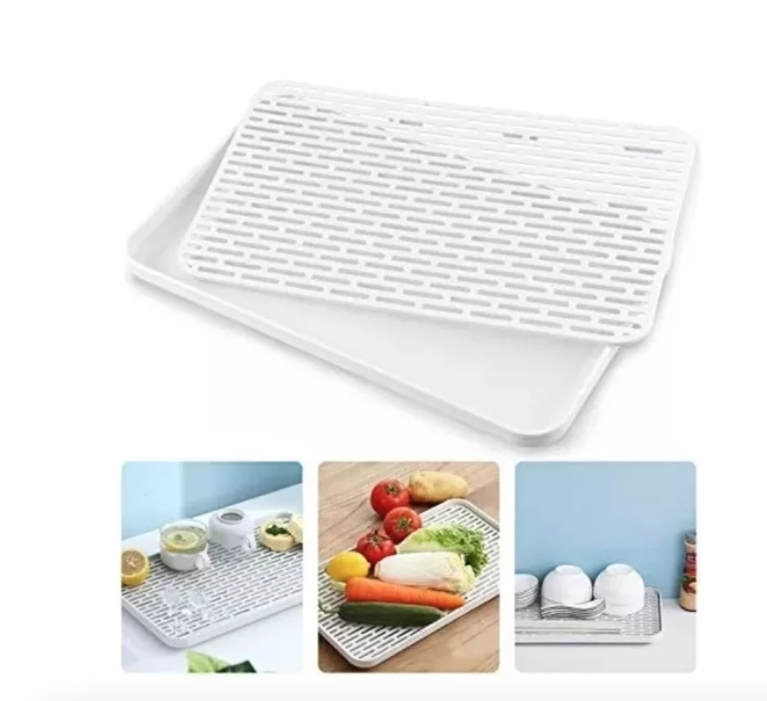Bandeja Escurridor Seca Platos Doble Cara Frutas Y-2