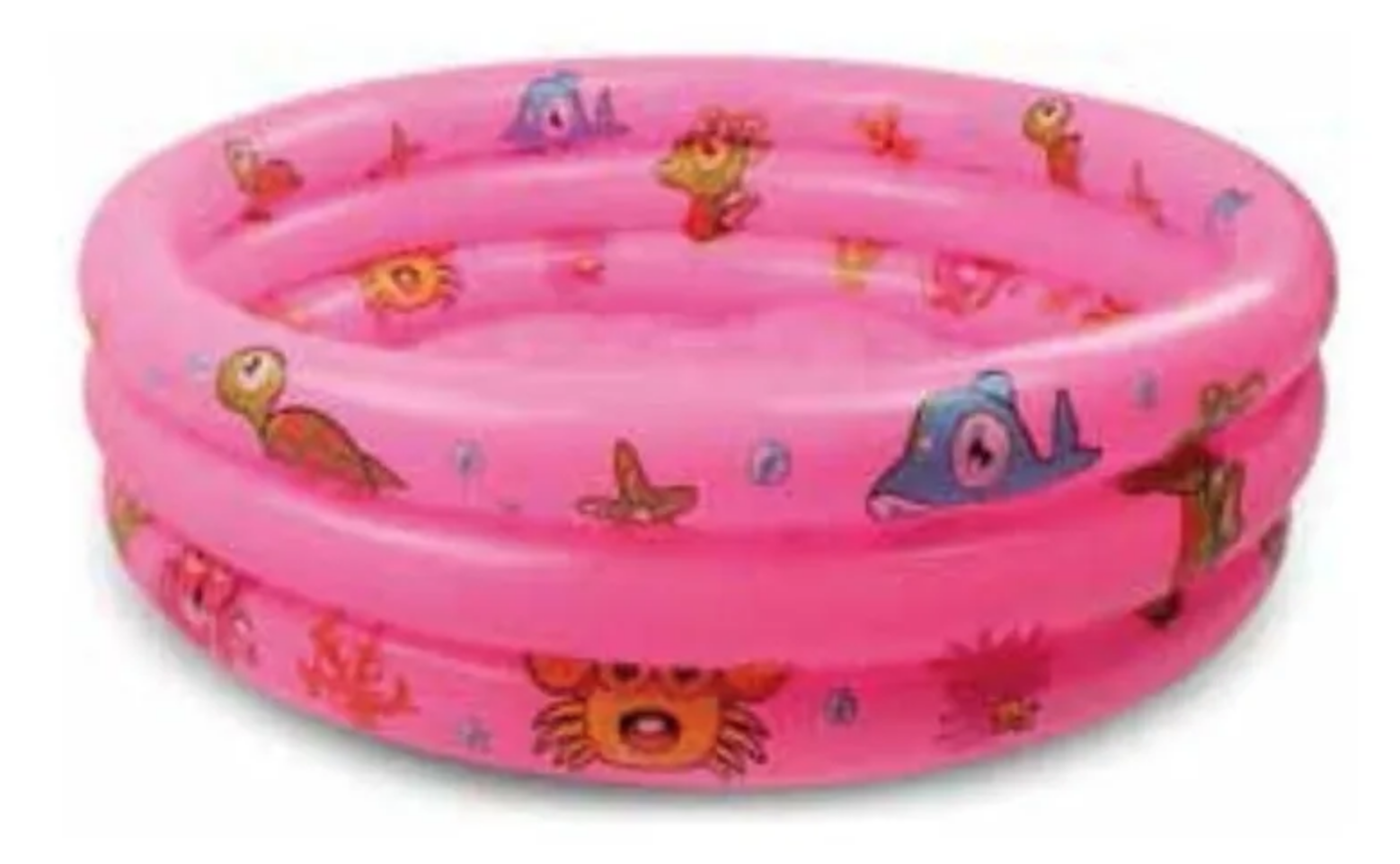 Piscina Inflable 3 Anillos 150 X 60 Cms Calidad Premium Rosado-0