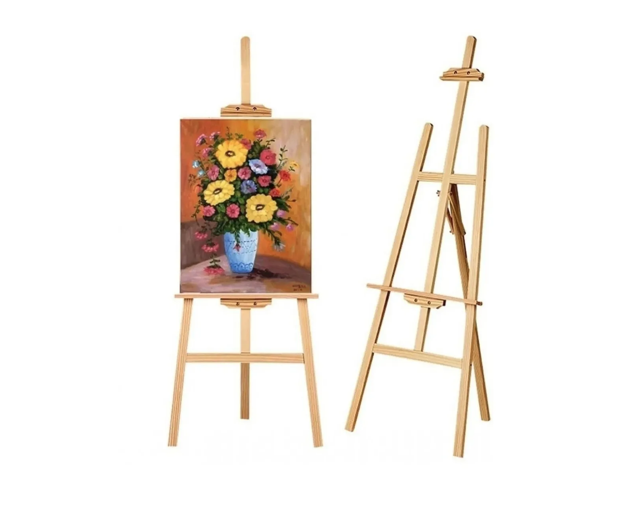 Atril Caballete Para Pintar De Madera Ajustable 175cm-1