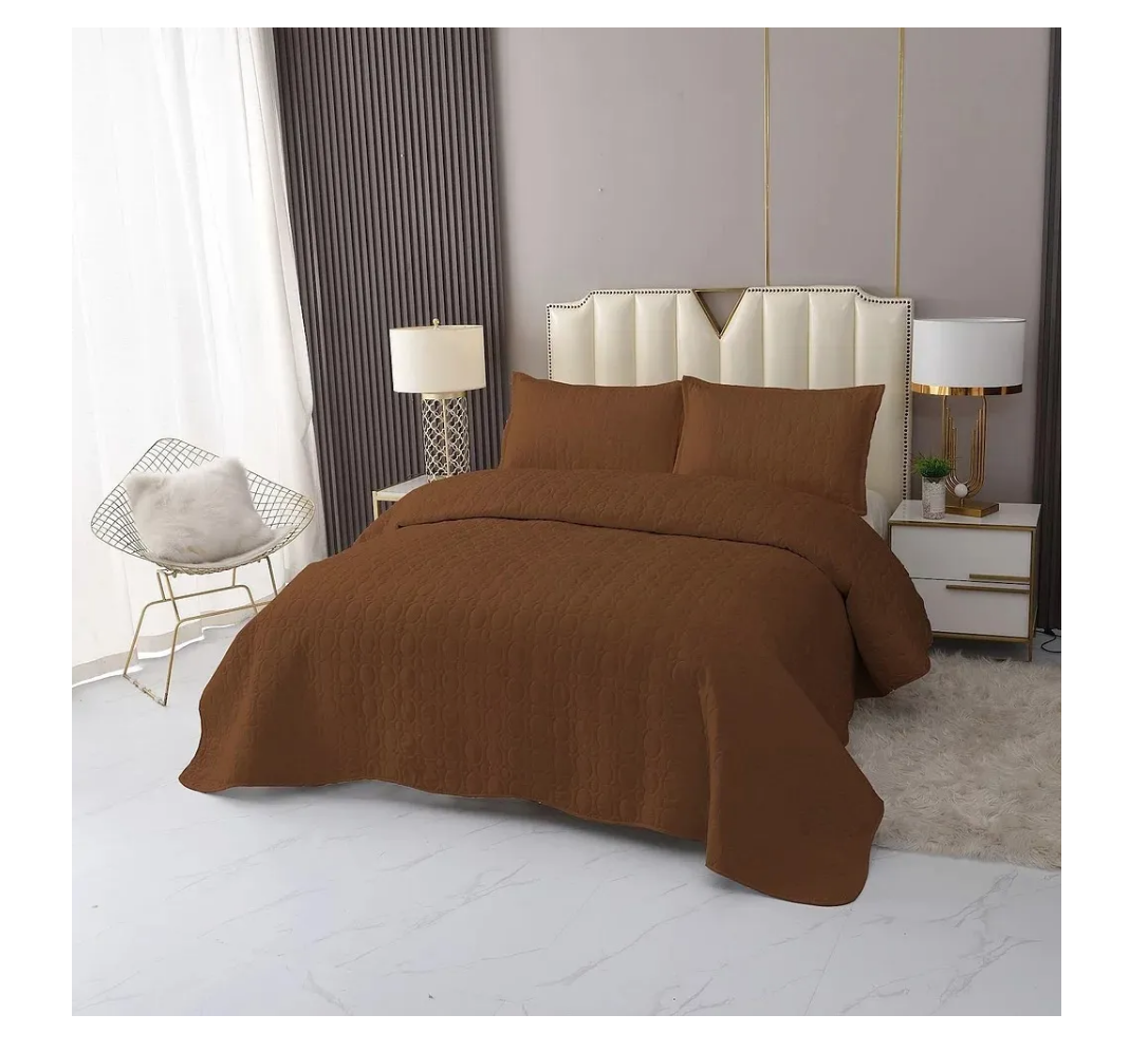Cubrecama Cobertor De Verano Quilt Cafe 2 Plazas-1