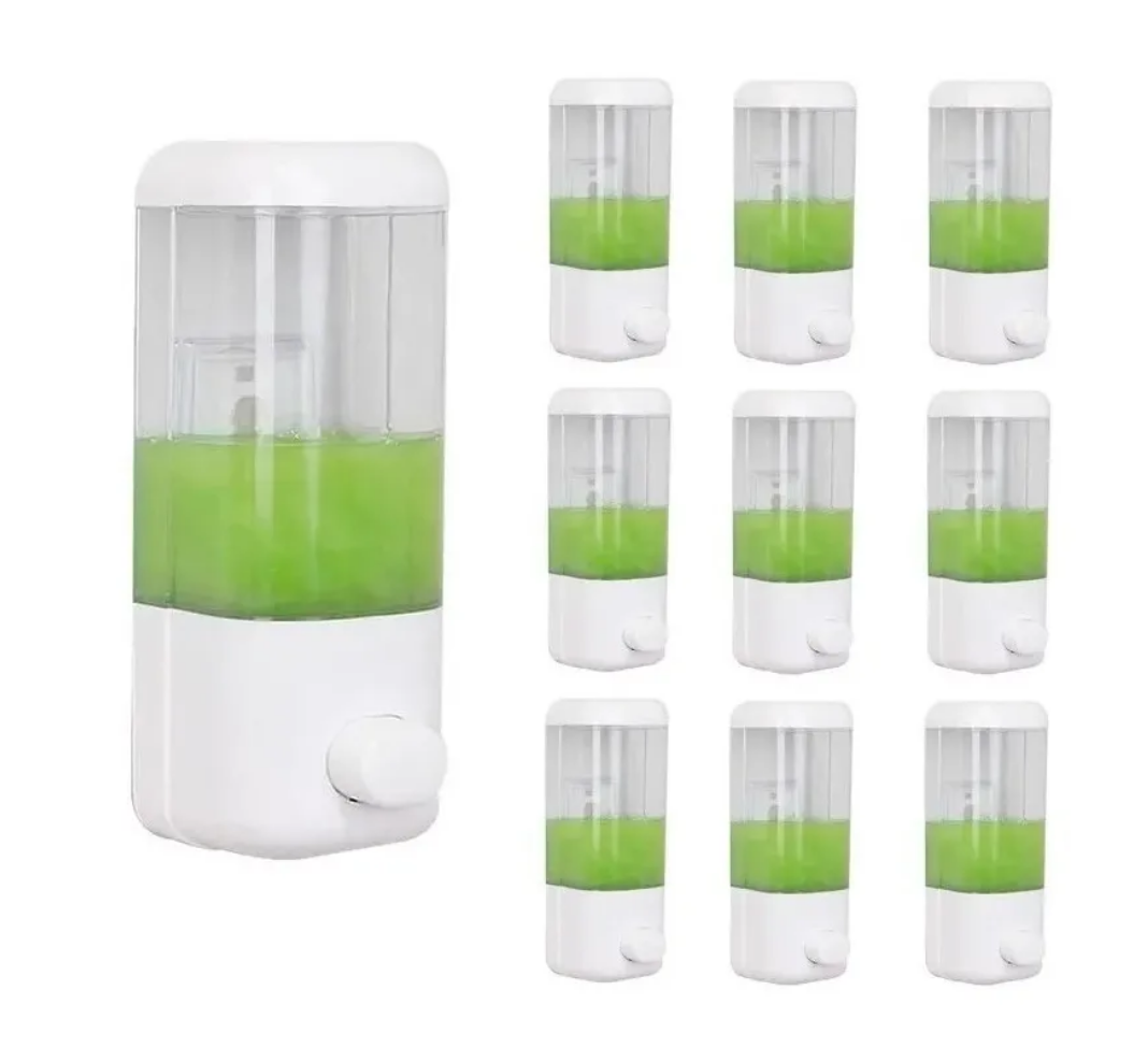 10 Dispensador Jabón Líquido Gel Shampoo 500 Ml Baño Cocina-2
