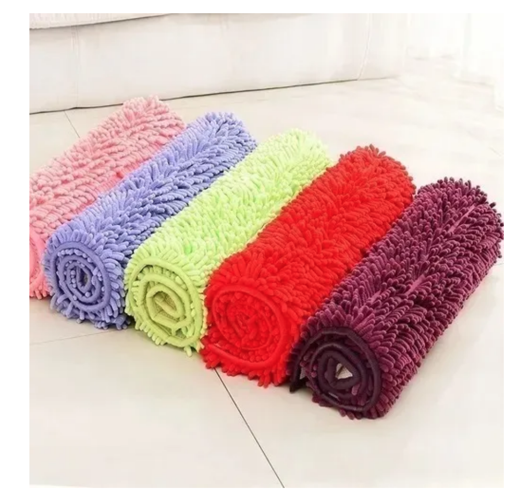 Alfombra Baño Microfibra Ultra Absorbente Azul 40 x 60-1