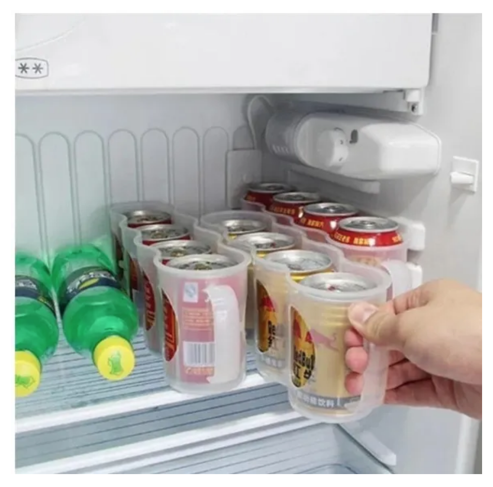 Soporte Porta Cervezas Latas Botellas Organizador De Nevera-2