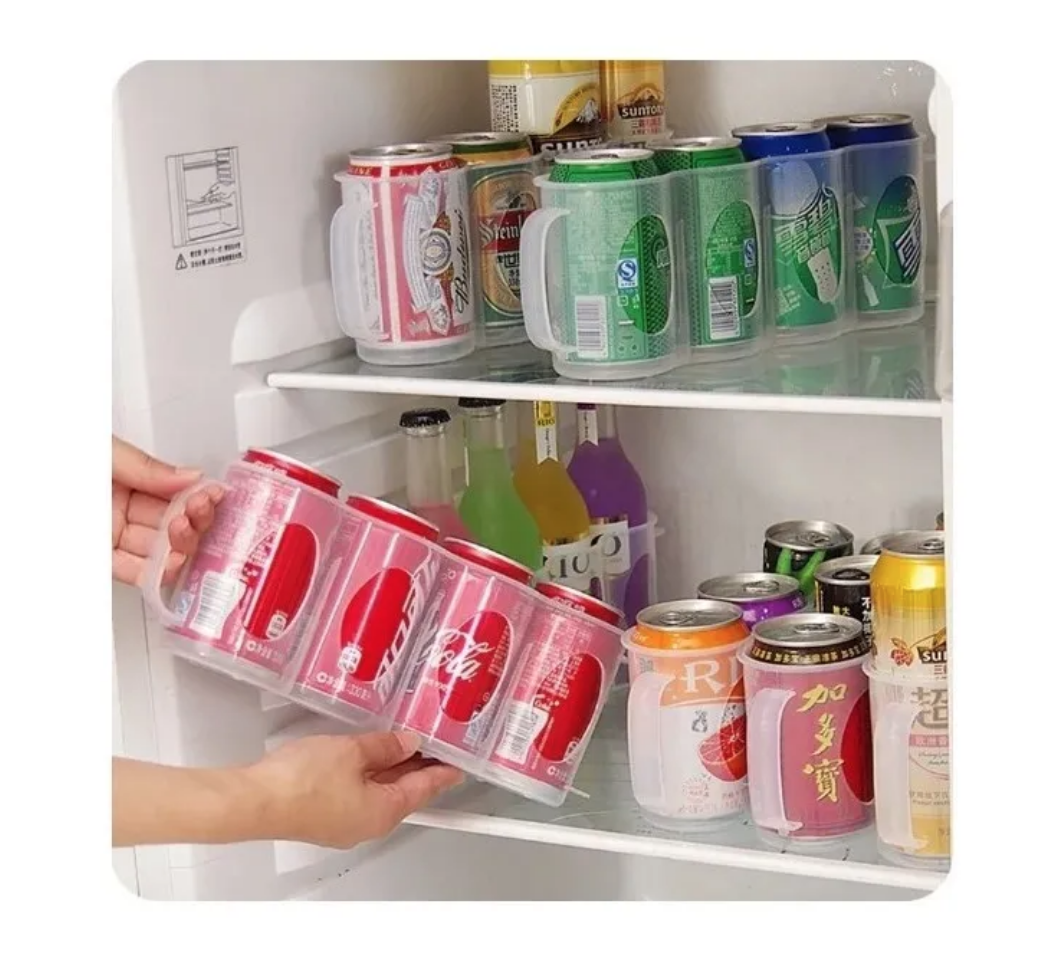 Soporte Porta Cervezas Latas Botellas Organizador De Nevera-5