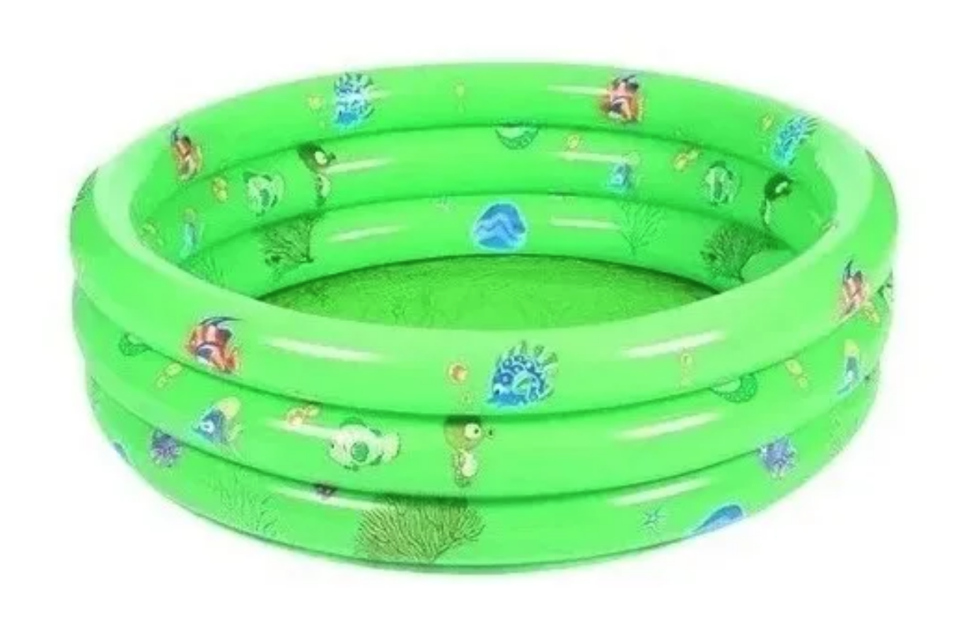 Piscina Inflable 3 Anillos 150 X 60 Cms Calidad Premium Verde-0