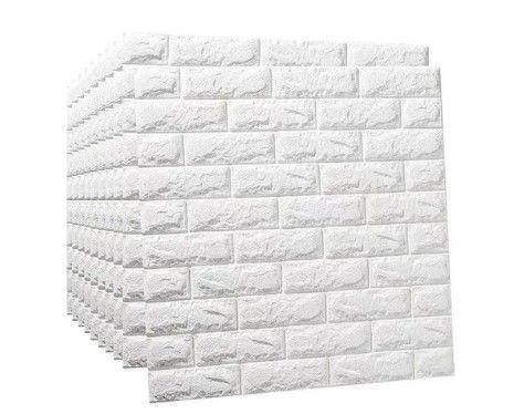 Pack 10 Lamina Papel Mura 3d Ladrillo Envío Rápido Premium-1