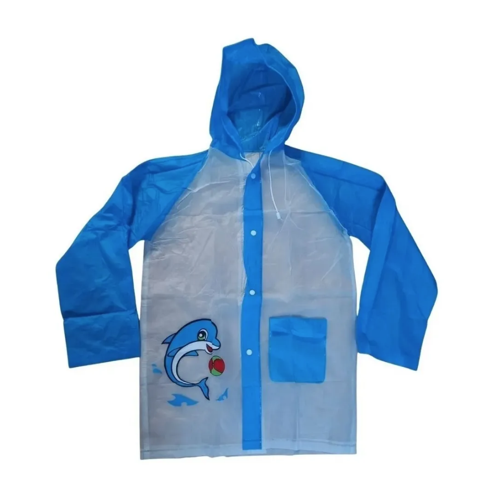  Impermeable Para Niño Lluvia Invierno Colores-0