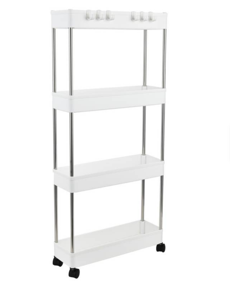 Estante Organizador Baño Y Cocina Con Ruedas 4 Niveles-0