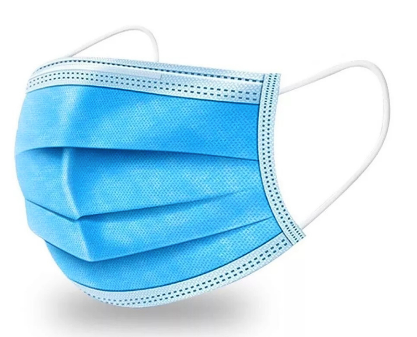 Mascarillas 3 Pliegues Desechable 50 Unidades Azul-0