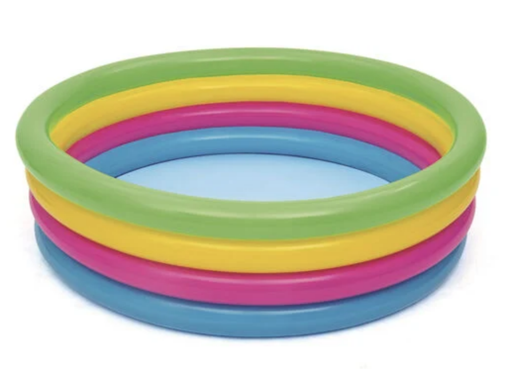 Piscina Para Niños En El Hogar Para Adultos Arcoiris 150cm-0