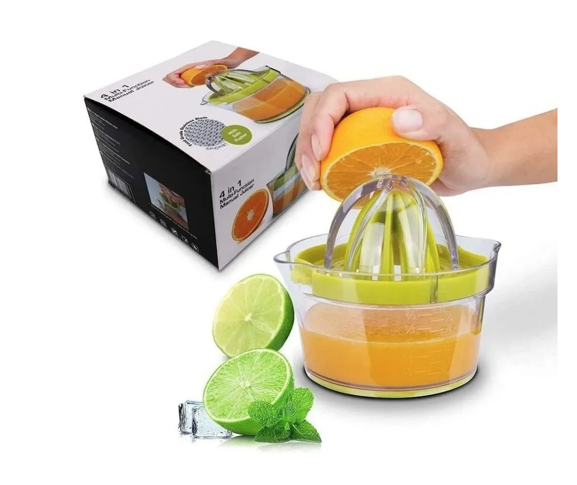  Exprimidor Manual Multi Funcional 4 En 1 Rallador Jugos-0