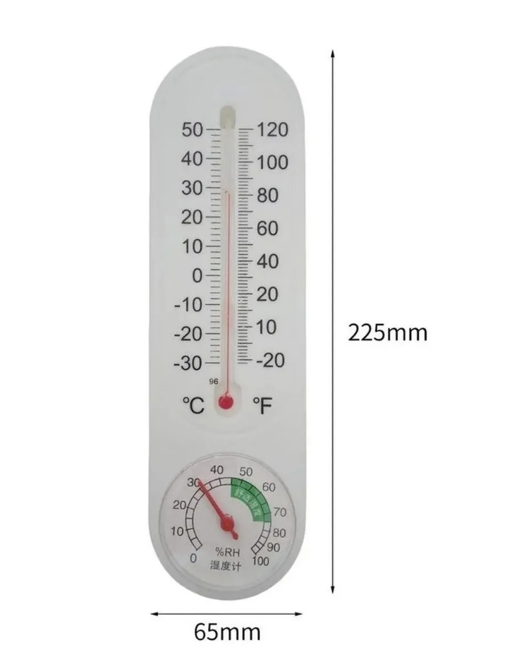 Higrometro Termometro Analogico Control Temperatura Plastico-1