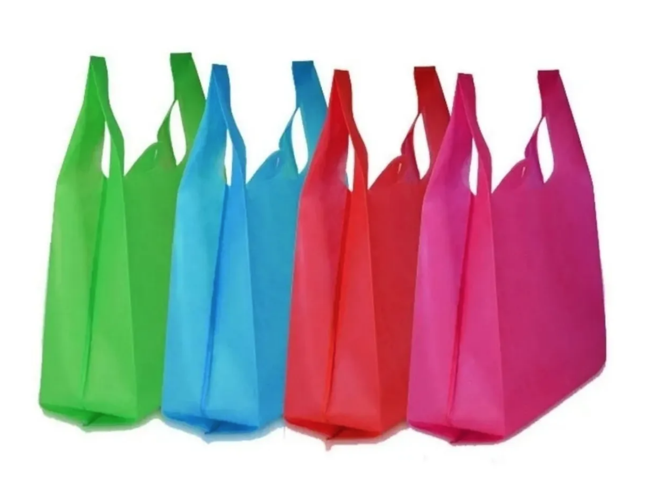 100 Bolsas Tnt Ecologías Reutilizable Reciclable 30x50cm-0