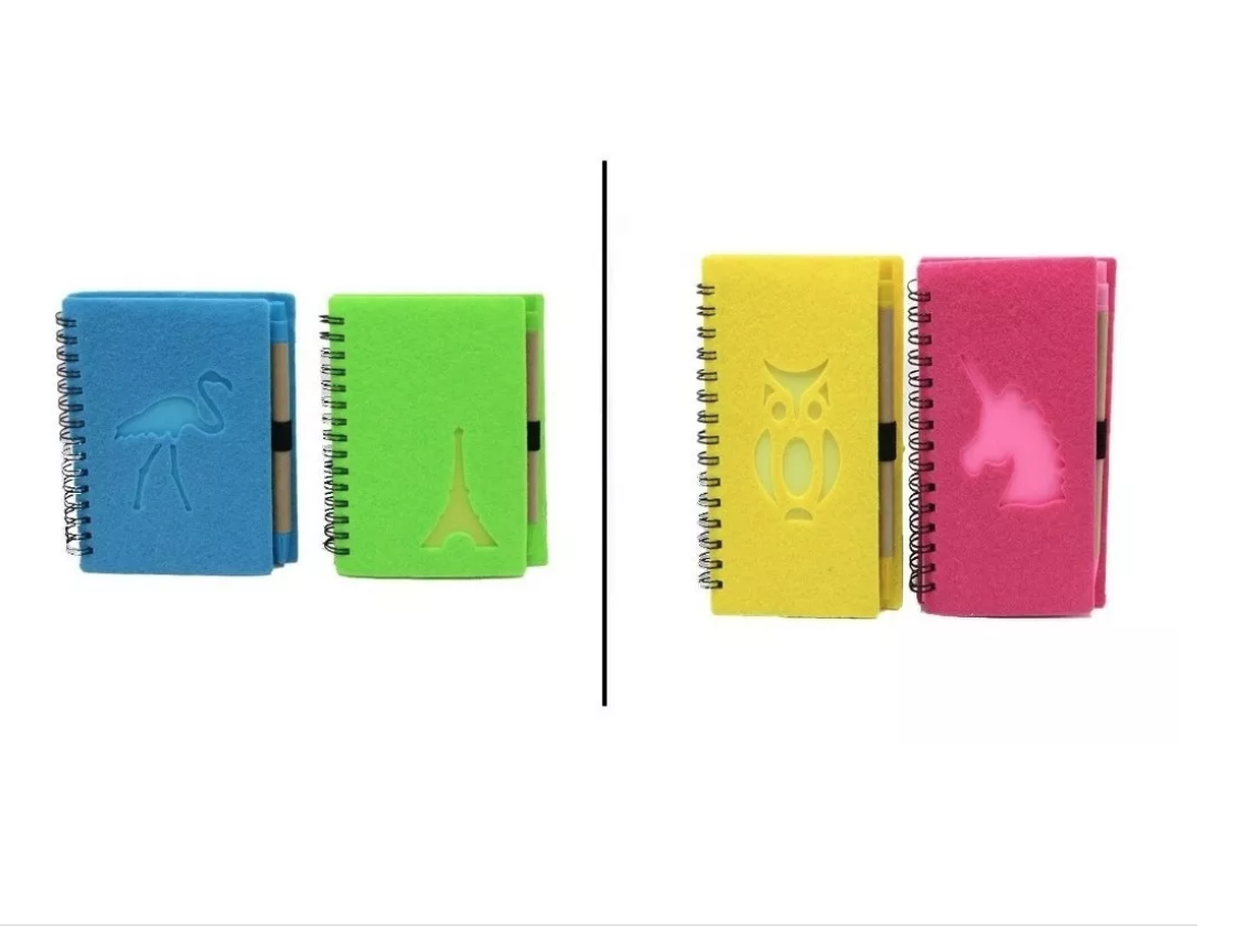 Bloc De Notas + Lapiz, Distintos Colores-1