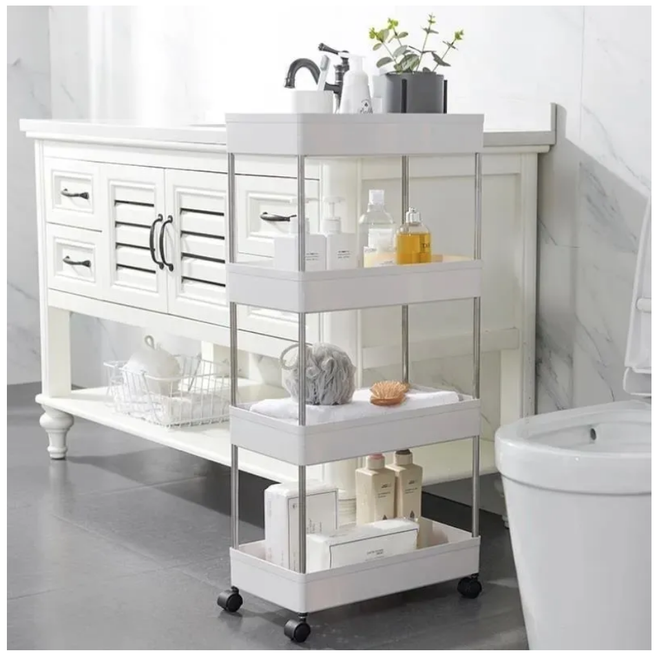 Organizador Cocina Multiuso Baño Hogar Carro 4 Repisas-1