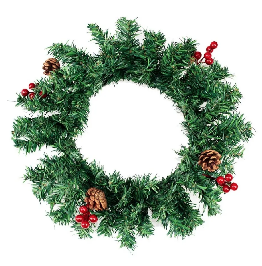 Corona Navidad 40 Cm Diseño 2-0