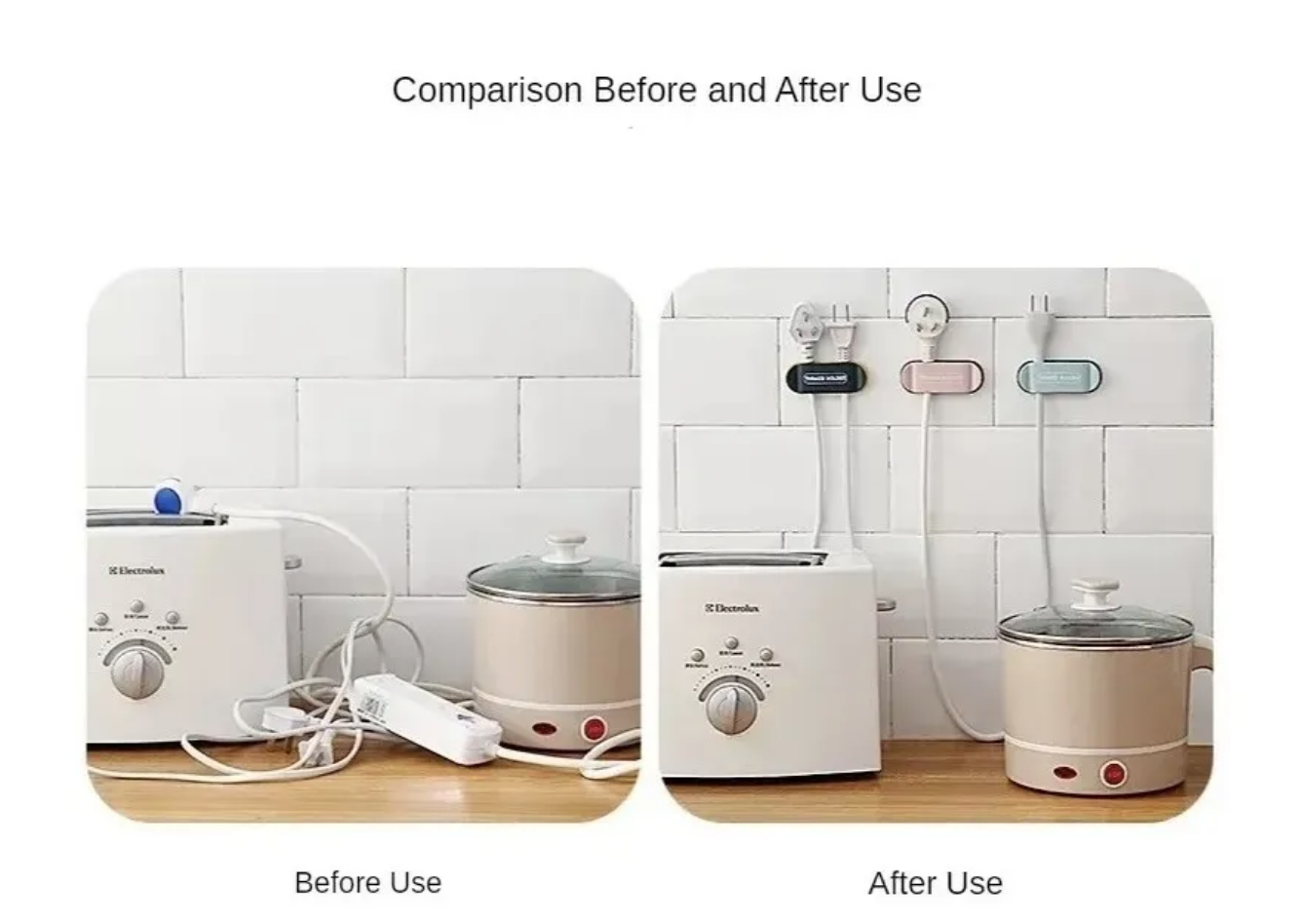 Organizador Clip Cable Soporte Pared Adhesivo Diseño Hogar-2