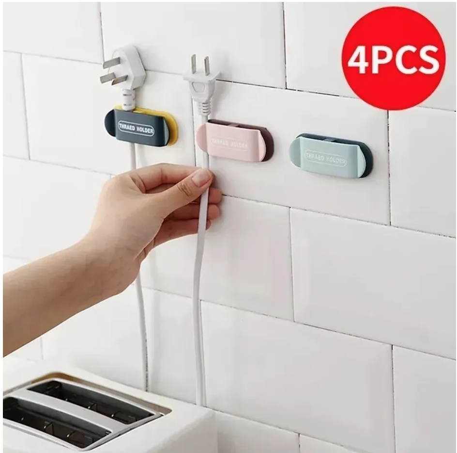 Organizador Clip Cable Soporte Pared Adhesivo Diseño Hogar-1