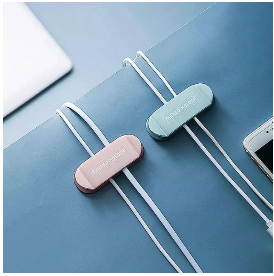 Organizador Clip Cable Soporte Pared Adhesivo Diseño Hogar-5